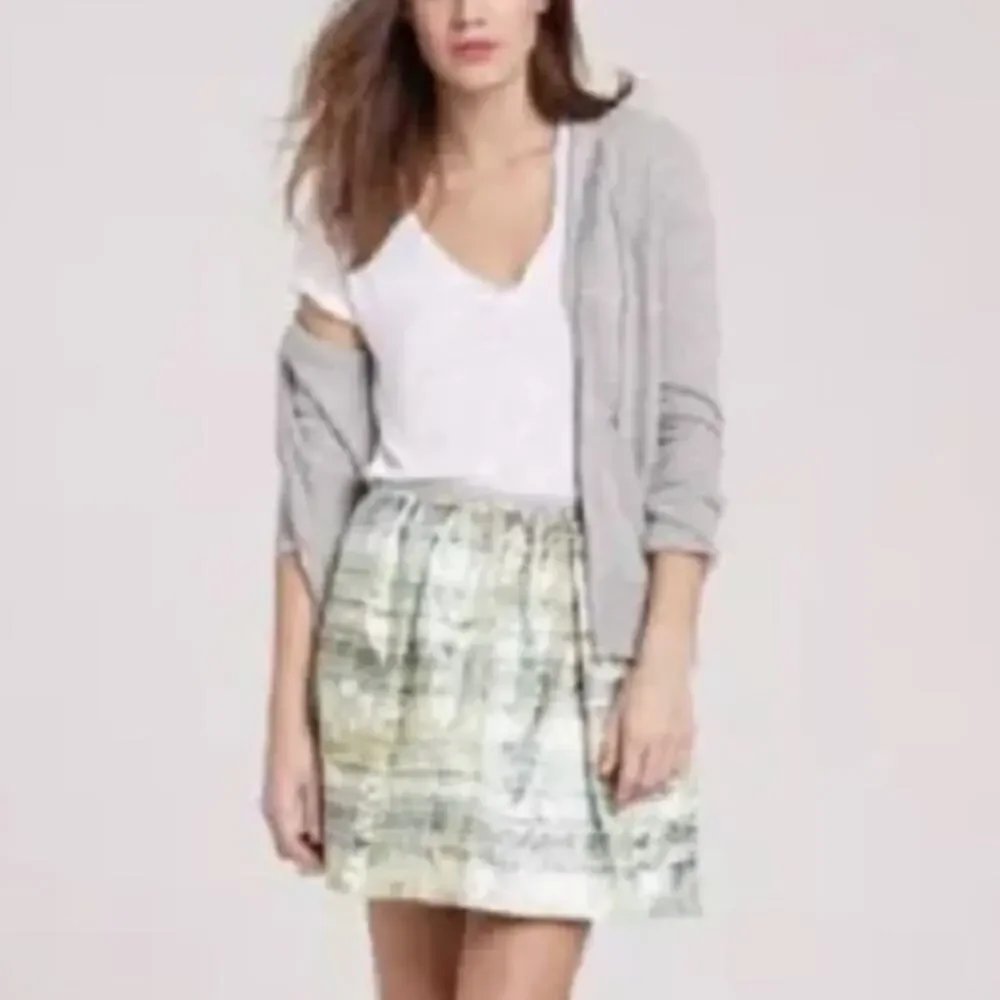J Crew collection metallic swing skirt